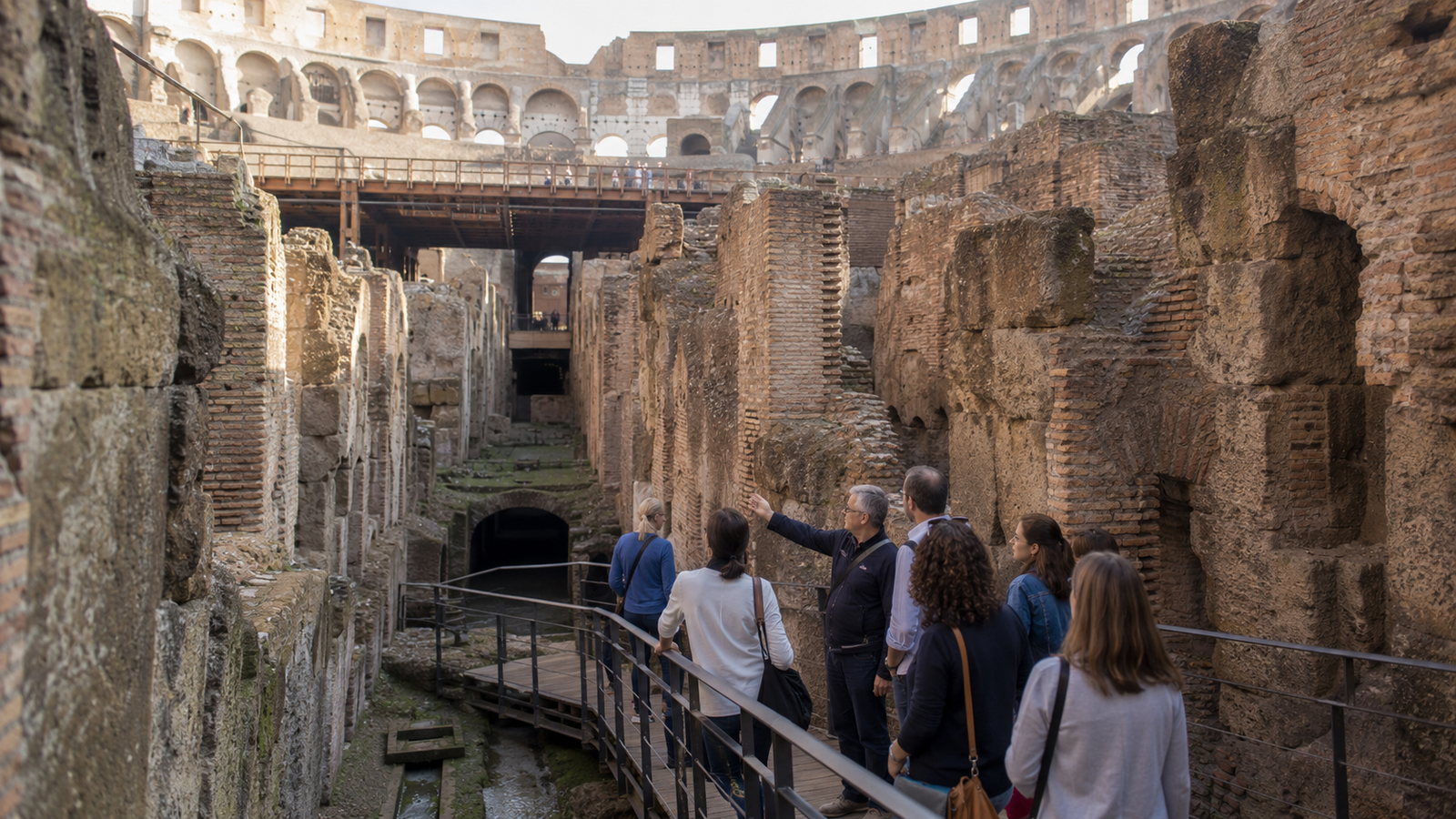 4 days in Rome - Colosseum Underground hypogeum