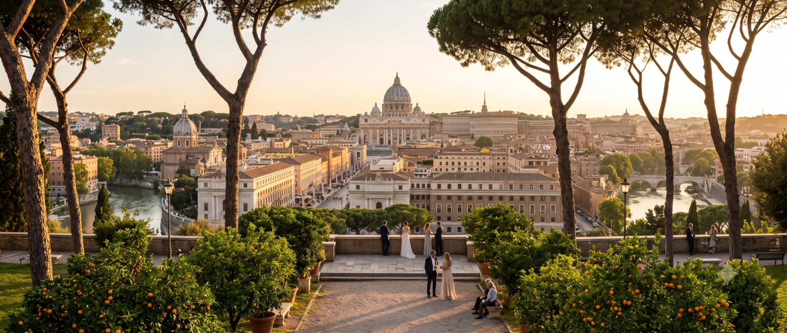 Rome in 4 days panoramic view from the Orange Garden