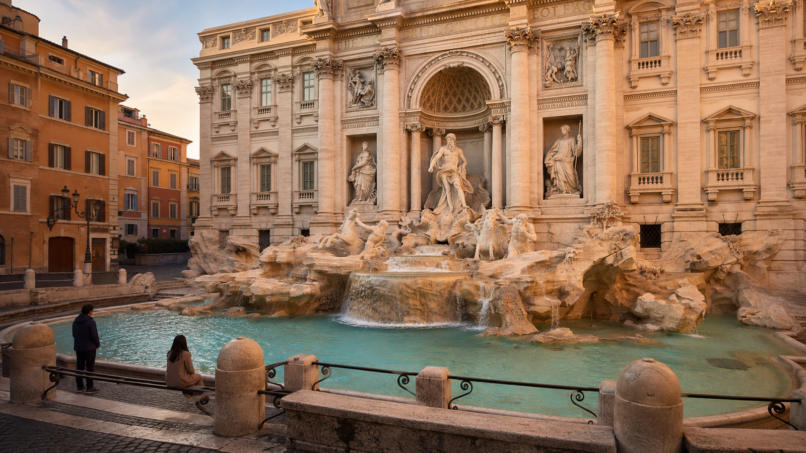 Trevi Fountain on a 4 days in Rome Italy itinerary