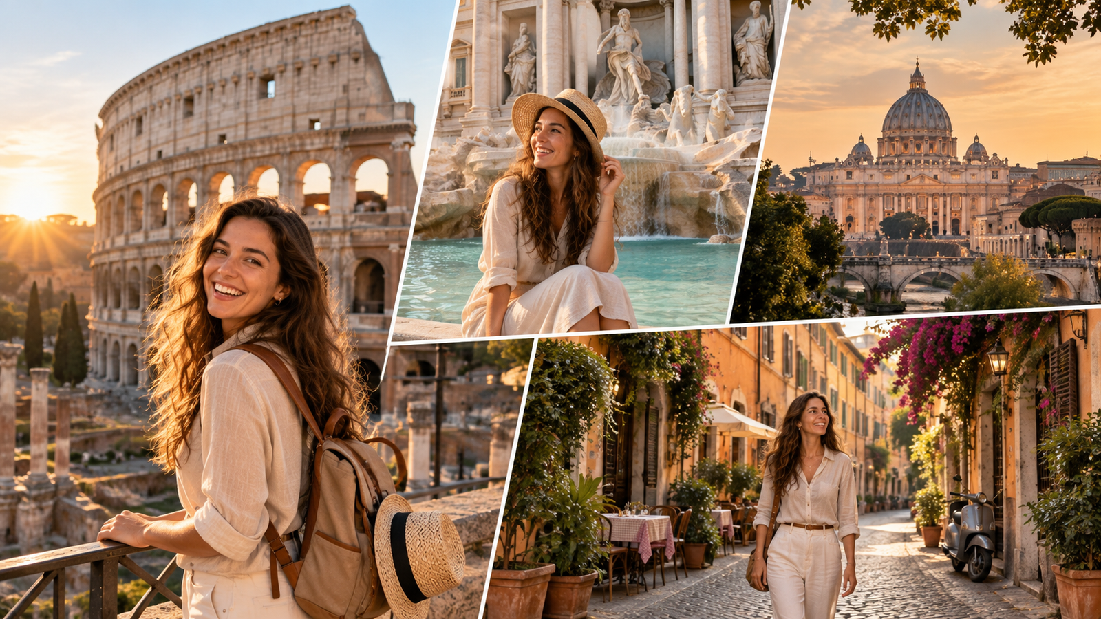 Rome itinerary 4 days covering ancient Rome Vatican City and Trastevere