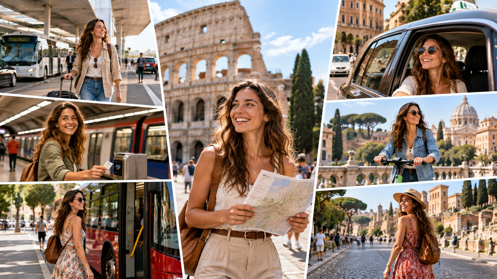 how to get around Rome for 4 days day by day transport plan