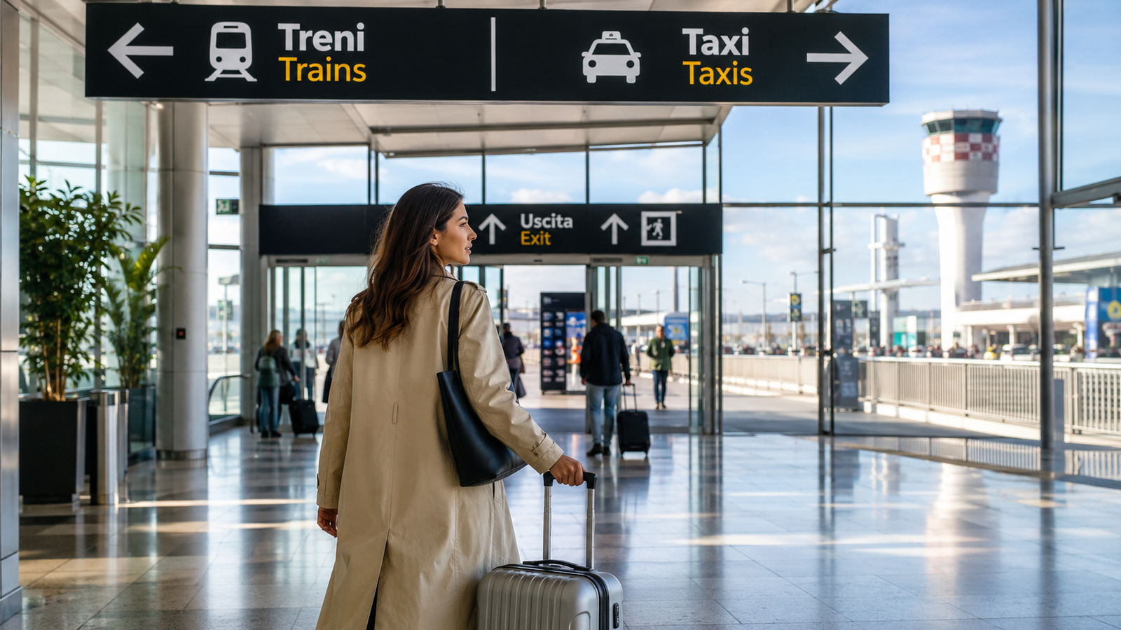 Rome airport to city center transportation from Fiumicino Airport