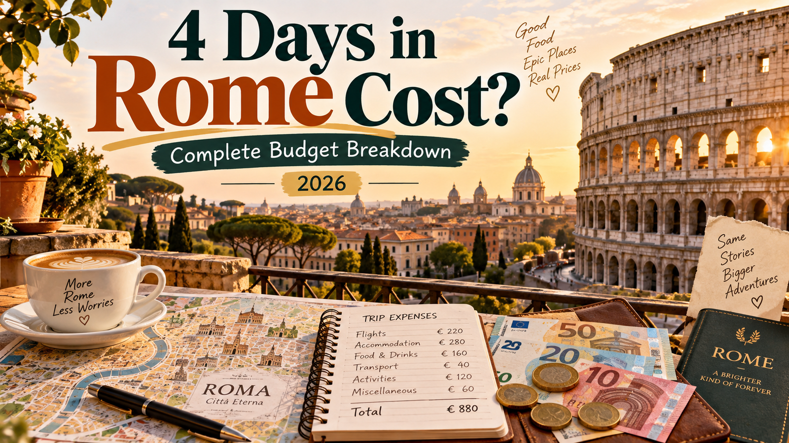 4 Days in Rome Cost