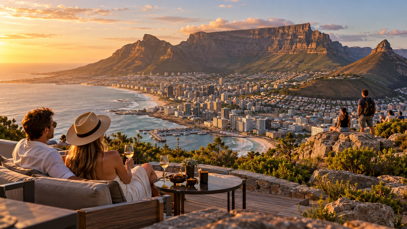 Table Mountain overlooking Cape Town South Africa